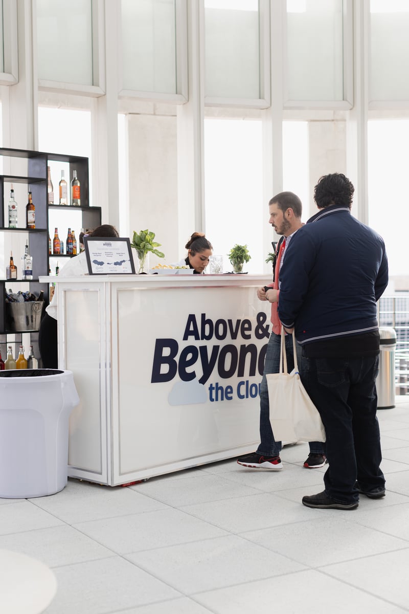 Above and Beyond the Cloud Reception Bar